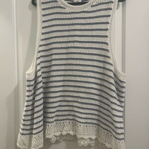 J. Crew crochet tank top 3X